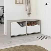 Batų dėžė MAK476 balta/mokka (Nemokamas pristatymas)