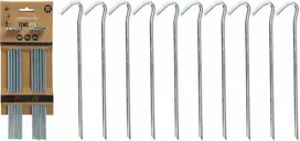 RedCliffs Palapinės kuolo rinkinys 10 vnt., 23 cm, metaliniai, atsparūs rūdijimui