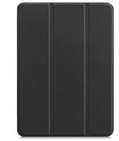 iLike Tri-Fold Plāns Eko-Ādas Statīva Maks Lenovo M10 Plus 10.6'' 3rd Gen TB125 / TB128 (2022) Melns