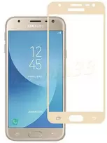Samsung Galaxy J3 2017 telefono ekrano aukso spalvos apsauginis stiklas