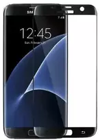 Samsung Galaxy S7 EDGE telefono ekrano juodos spalvos apsauginis stiklas