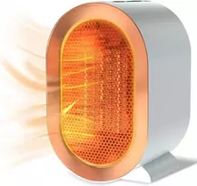 1200W mini nešiojamas stalinis šildytuvas biurui, namams (baltas)