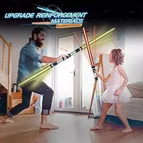 STAR WARS Led šviečiantys kardai, 7 LED spalvų pasirinkimai, EFEKTYVUS kardo kirčio garsas!
