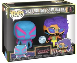 Funko POP! Marvel Spider-Man 2099 & Spider-Man India 2 pack exclusive