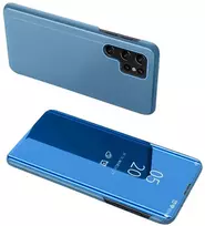 Hurtel Clear View Samsung S24 Ultra flap – dėklas telefonui mėlynos spalvos