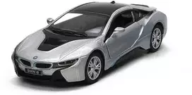 KiNSMART automobilis, BMW i8, sidabrinis
