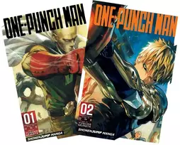 KNYGA Rinkinys Komiksai Manga One Punch Man vol 1, 2