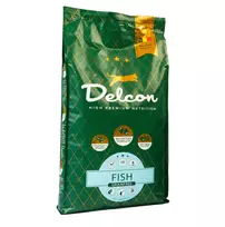 Delcon Visavertis begrūdis pašaras suaugusioms katėms su žuvimi / 8,75 kg