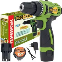 Akumuliatorinis suktuvas - gręžtuvas ProCraft PA12Li Compact, 12 V, 2x1.5 Ah