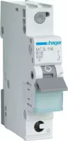 Hager Polo MCS116 automatinis jungiklis Icn=6000A 1P C 16A Greitoji jungtis MCS116