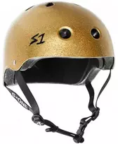 S-ONE HELMET LIFER GOLD GLOSS GLITTER L