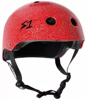 S-ONE HELMET LIFER Raudonas GLOSS GLITTER L
