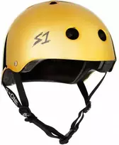 S-ONE HELMET LIFER GOLD MIRROR GLOSS L