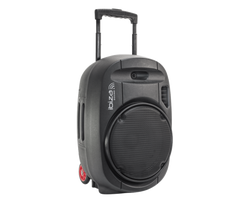 Ibiza Sound PORT15UHF-MKII NEŠIOJAMA GARSO SISTEMA SU AKUMULIATORIUMI + 2X UHF BELAIDŽIAI MIKROFONAI, USB/SD/AUX/BLUETOOTH, 15''/38CM