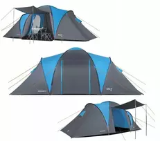 Nils Extreme NC6431 KEMPINGO PALAPINĖ Mėlynas-GRAY HIGHLAND IV NILS CAMP