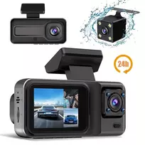 3 kamerų automobilio DVR 1080P vaizdo registratorius