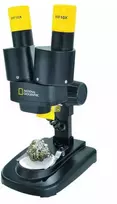 Stereo binokuliarinis mikroskopas 20x su LED apšvietimu. National Geographic. Vokietija
