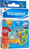 VISCOPLAST vaikiški pleistrai „Animals“, 72x25 mm, 20 vnt., dėžutė