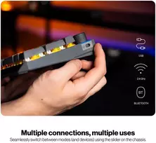 Klaviatūra žaidimams Endorfy Thock V2 ENDORFY Geltona by Gateron belaidė mechaninė su pašvietimu pilka