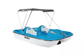 Vandens dviratis PELICAN MONACO DLX ANGLER, 229 x 159 cm, 50 kg, 2 suaugę + 2 maži vaikai, RAM-X, HDPE, Pagaminta Kanadoje, Mėlynas