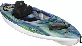 Vienvietė baidarė PELICAN ARGO 100X EXO, 411 x 81 x 38 cm, Mėlyna Coral, RAM-X