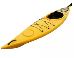 Vienvietė baidarė AMBER MOLAKE 11.5 WR, Su vairo sistema, 355 x 63 x 36 cm, LDPE, Geltona