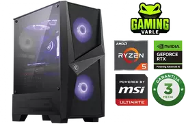 Stacionarus žaidimų kompiuteris Varlė Gaming PC Powered by MSI | Ryzen 5 9600x + RTX 5060 | RAM 16GB DDR5 | 1 TB NVMe SSD