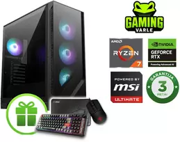 Stacionarus žaidimų kompiuteris Varlė Gaming X MSI | AMD Ryzen 5 9800x3d + RTX 5080 | RAM 32GB DDR5 | 2TB NVMe SSD + MSI DOVANA