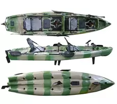 Dvivietė žvejybinė minama baidarė AMBER CARP TANDEM 13.5, 410 x 90 x 39 cm