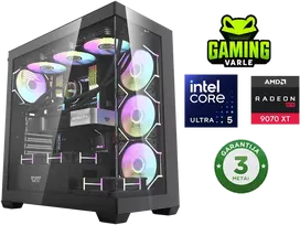 Stacionarus žaidimų kompiuteris Varlė Gaming | Intel Core Ultra 7 245KF + RX 9070XT 16GB | 32GB DDR5 RAM | 1TB M.2 SSD