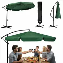 Sulankstomas sodo skėtis, 350 cm, su užvalkalu, didelis skėtis nuo saulės, atsparus oro sąlygoms, lauko stogelis