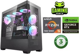 Stacionarus žaidimų kompiuteris Varle Gaming | AMD Ryzen 5 7600 + RTX 5070 12GB | 16GB DDR5 | 1 TB SSD M.2