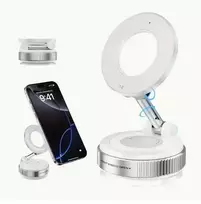 Sulankstomas vakuuminis magnetinis automobilinis telefono laikiklis su siurbtuku