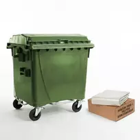 Skaidrūs maišai 1100 l talpos konteineriui, 20 vnt.