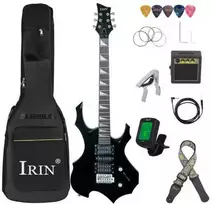 IRIN 6 stygų elektrinė gitara – 24 ladų Maple korpusas su tremolo sistema ir pilnu aksesuarų rinkiniu