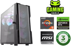 Stacionarus žaidimų kompiuteris Varlė Gaming PC Powered by MSI | AMD Ryzen 5 7500F + RTX 5060 | 16GB DDR5 | 1 TB M.2 NVMe SSD