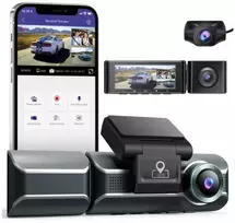 AZDOME M550 3CH 4K vaizdo registratorius – maksimalus saugumas su 3 kameromis ir naktiniu matymu