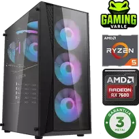 Stacionarus kompiuteris Stacionarus žaidimų kompiuteris Varlė Gaming PC AMD Ryzen 5 5500 + RX 7600 | 16GB RAM | 500GB SSD M.2