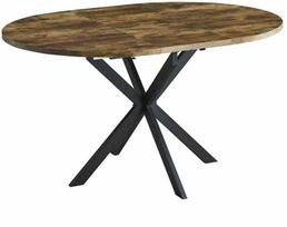Signal Meble Valgomojo stalas SIGNAL Gaston, 100(135)x100x75 cm, ruda/juoda