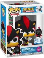 Funko POP! Sonic the Hedgehog - Shadow with Dark Chao flocked