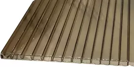 Polikarbonatas 2100x6000 6mm bronza SMART