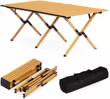 Sulankstomas stovyklavimo stalas 120×60 cm su nešiojimo krepšiu, MultiGarden