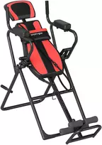 Aosom Inversijos stalas 3-in-1 su atsispaudimų ir traukimosi skersiniais 161x69x146 cm Juodas plienas