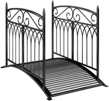 Aosom Sodo tiltelis 135,5x74x91 cm Juodas metalas