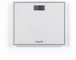 Salter 9207 WHCFEU12 kompaktiškos stiklinės elektroninės vonios svarstyklės, Baltas