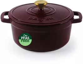 Salter BW13771R Chester 3.4L Cast Iron Puodas Puodas 24 cm, Raudona