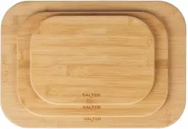 Salter BW14107 Simple Prep Bamboo Chopping Board Set