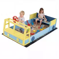 Promotions Vaikiška smėlio dėžė 166.4x139.7x50.8 cm Mėlyna Medinė
