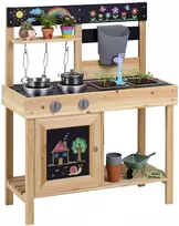 Promotions Vaikiška virtuvėlė 67x30x82 cm natūralaus medžio
