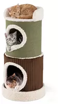 Promotions Kačių namelis statinės formos 40,6x85,1 cm žalias inžinerinis medis